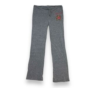 U Maryland Terrapins Gray Sweatpants Women Large UMD Turtle Joggers Lightweight